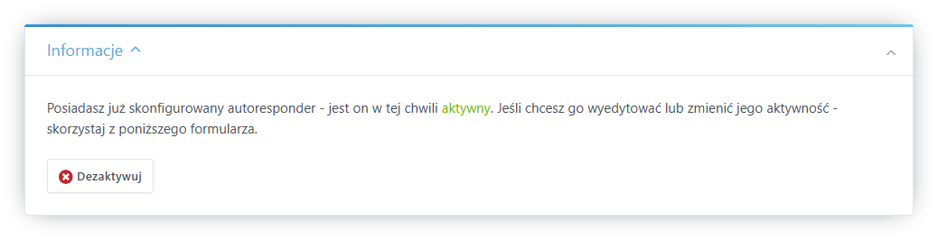 Jak włączyć autoresponder (automatyczną odpowiedź)?