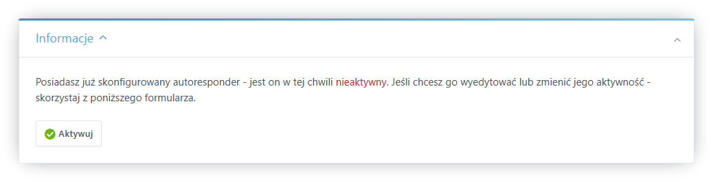 Jak włączyć autoresponder (automatyczną odpowiedź)?