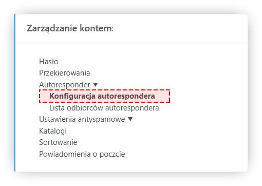 Jak włączyć autoresponder (automatyczną odpowiedź)?
