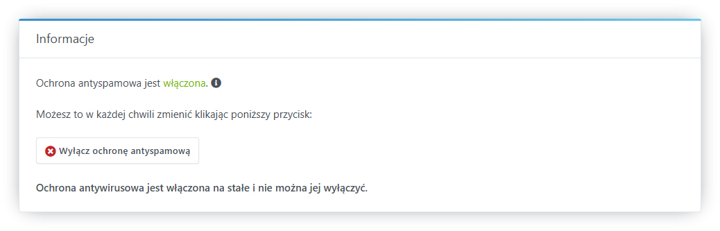 Jak włączyć lub wyłączyć ochronę antyspamową?
