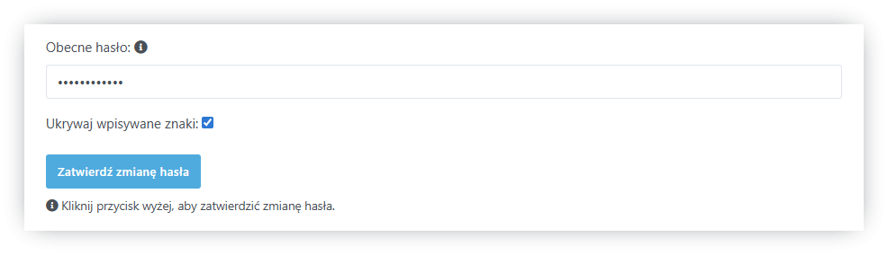 Jak zmienić hasło dostępu do konta?