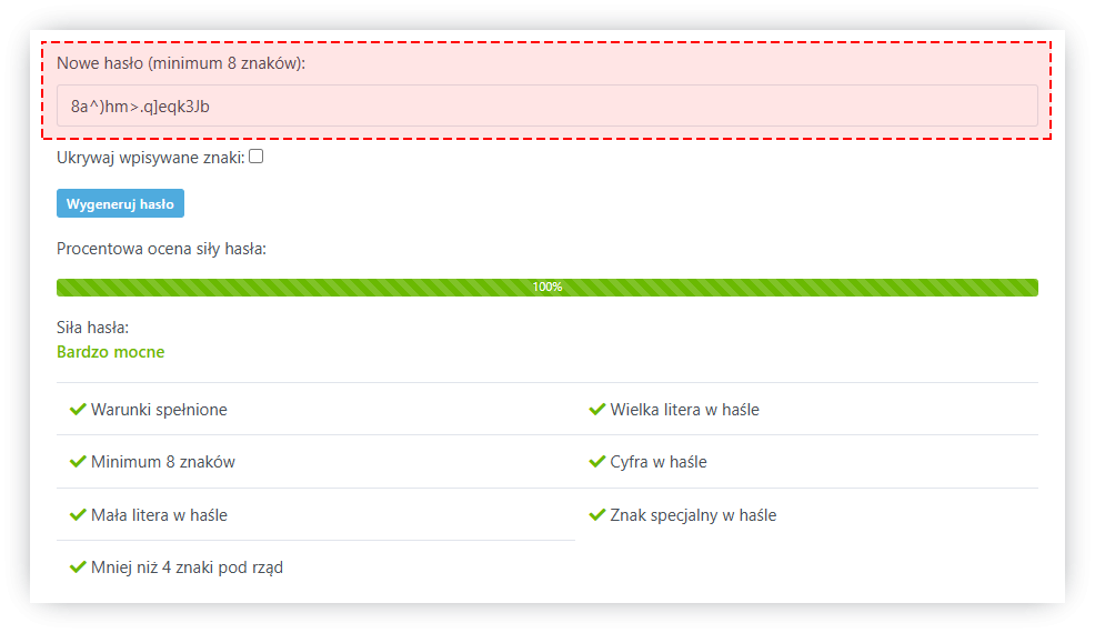 Jak zmienić hasło dostępu do konta?
