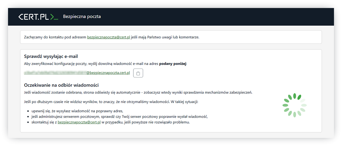 Jak zweryfikować bezpieczeństwo poczty korzystając z narzędzia Cert.pl?